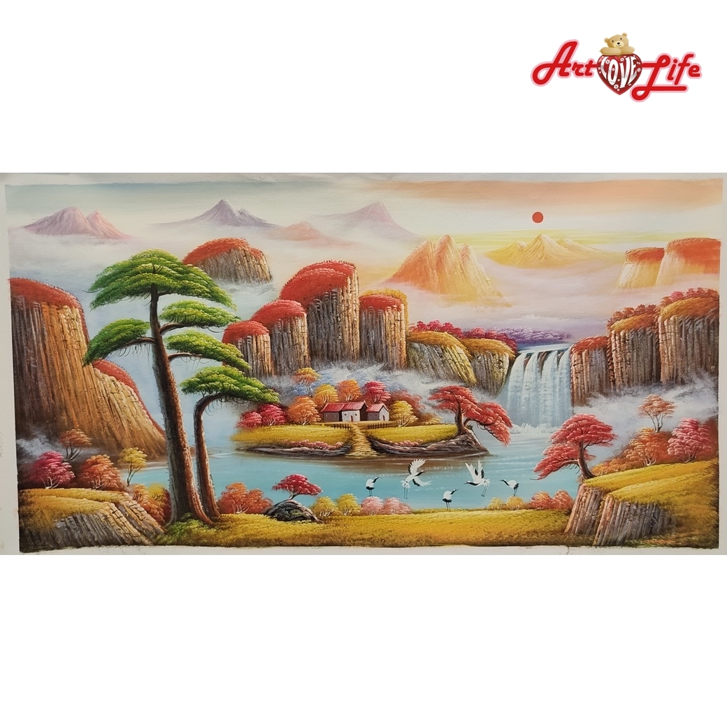 B027_60120高級手繪油畫_風景