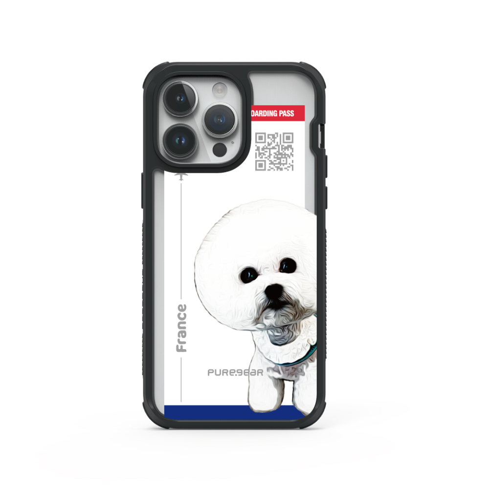 iPhone 輕坦克防摔手機殼 / 比熊 (寵物旅行)