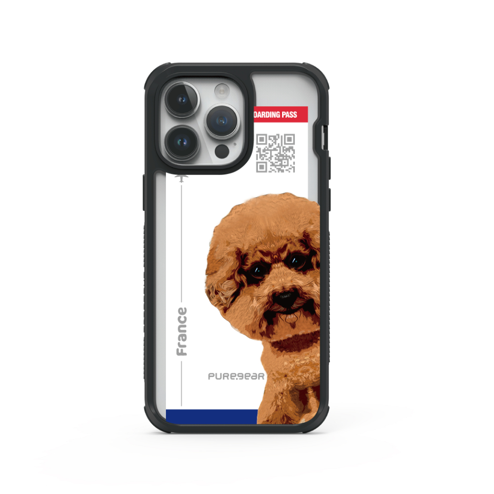 iPhone 輕坦克防摔手機殼 / 紅貴賓 (寵物旅行)