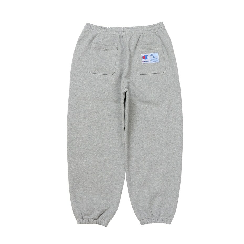 男款-ACTION STYLE 寬鬆刺繡厚磅棉褲-灰色（C3-Y221-070）