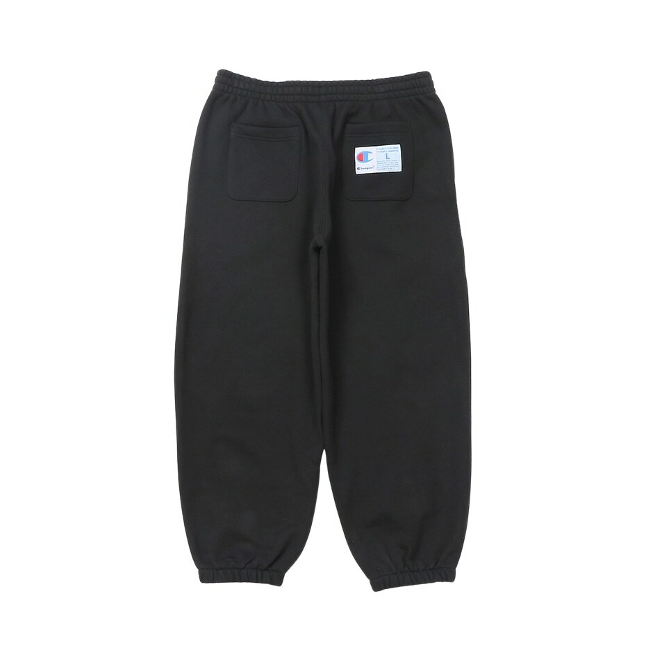 男款-ACTION STYLE 寬鬆刺繡厚磅棉褲-黑色（C3-Y221-090）