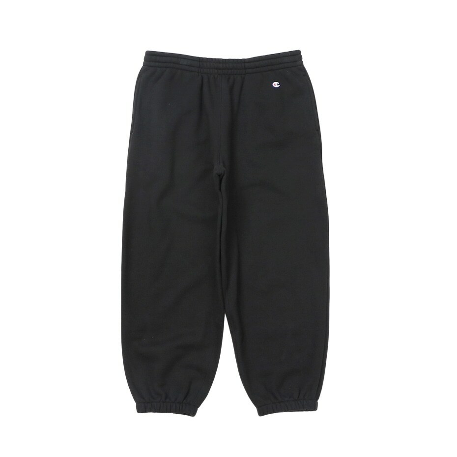 男款-ACTION STYLE 寬鬆刺繡厚磅棉褲-黑色（C3-Y221-090）