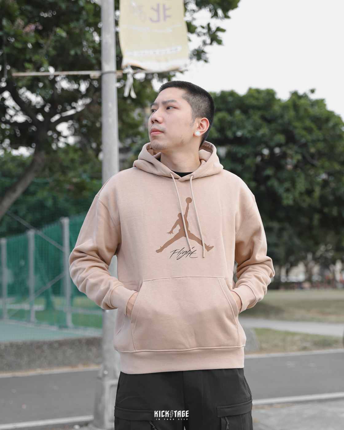 男女款 NIKE JORDAN ESSENTIALS HOODIE 奶茶棕 印花 內刷毛 帽T【FD7546-200】