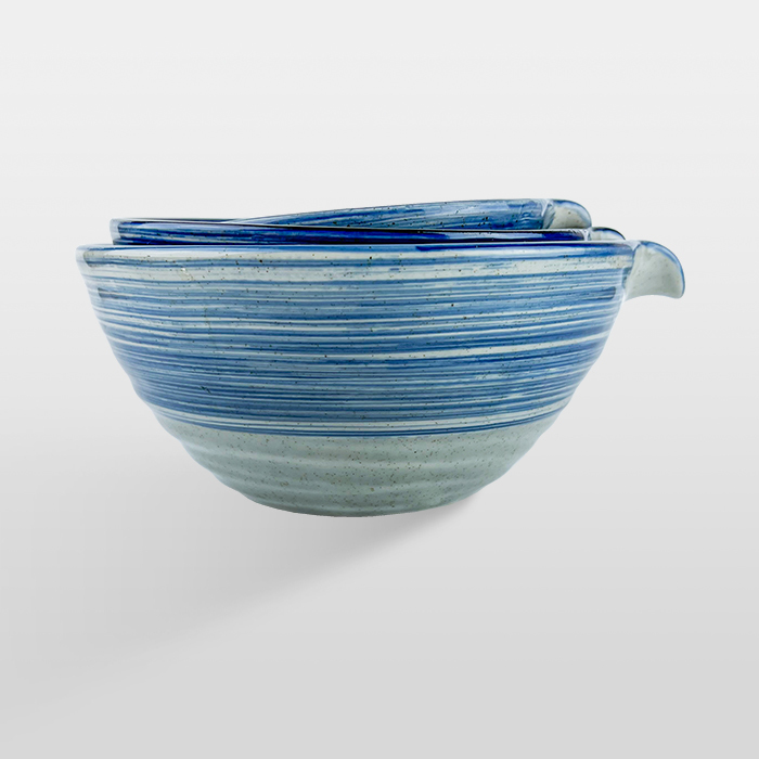 青禾 片口碗 16.5/19.5cm AS03-37-18【陶杯杯瓷器】