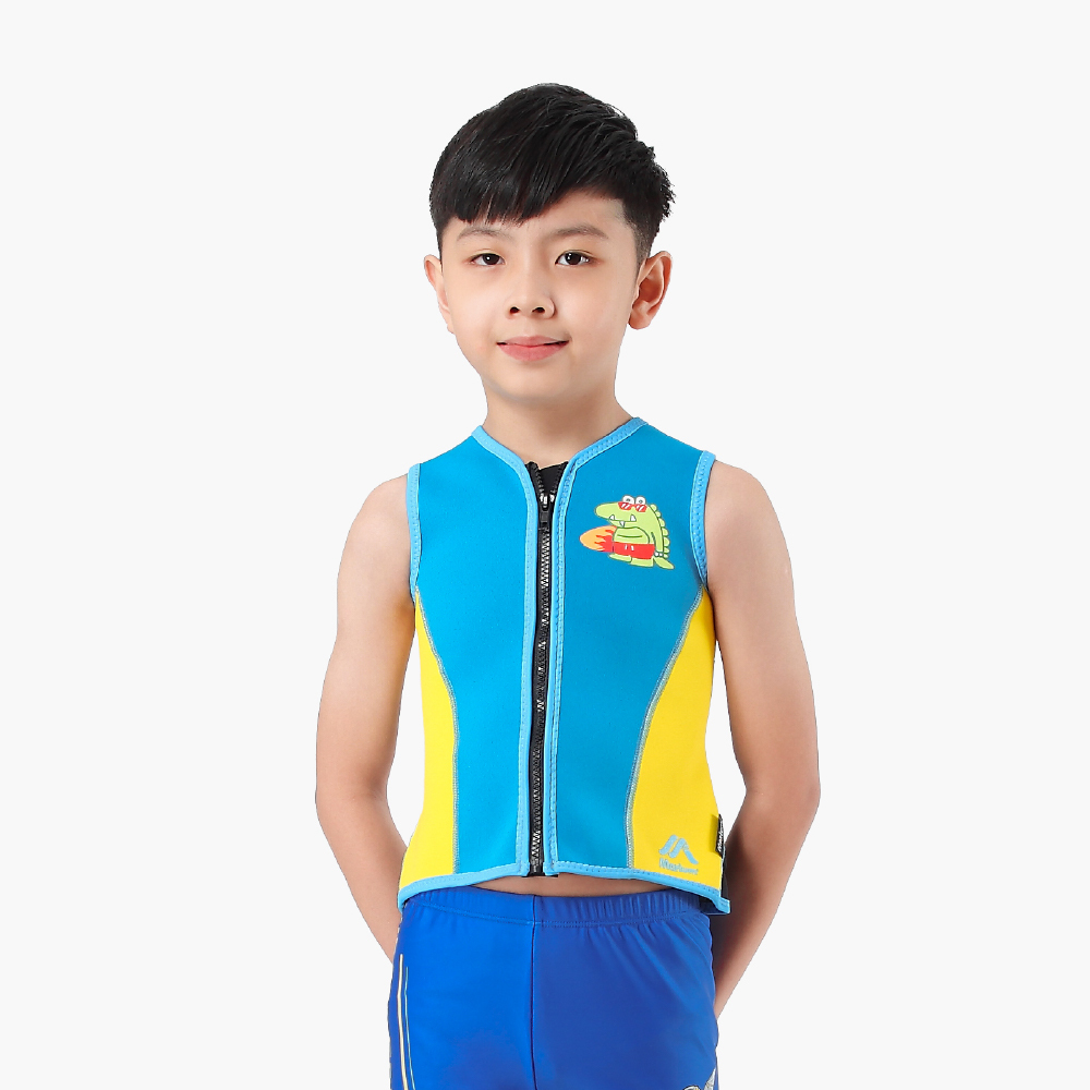 MAR-23822 兒童可調式防寒背心 - 淘氣鱷魚