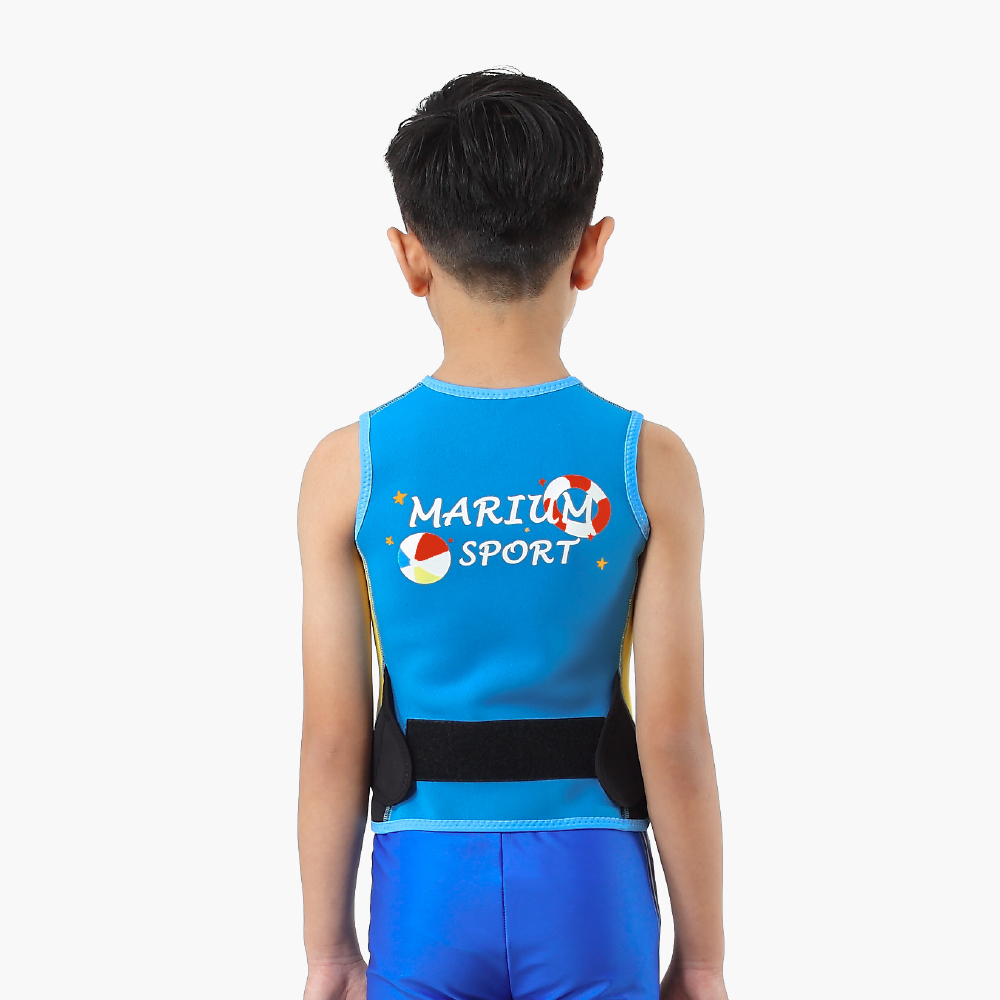 MAR-23822 兒童可調式防寒背心 - 淘氣鱷魚