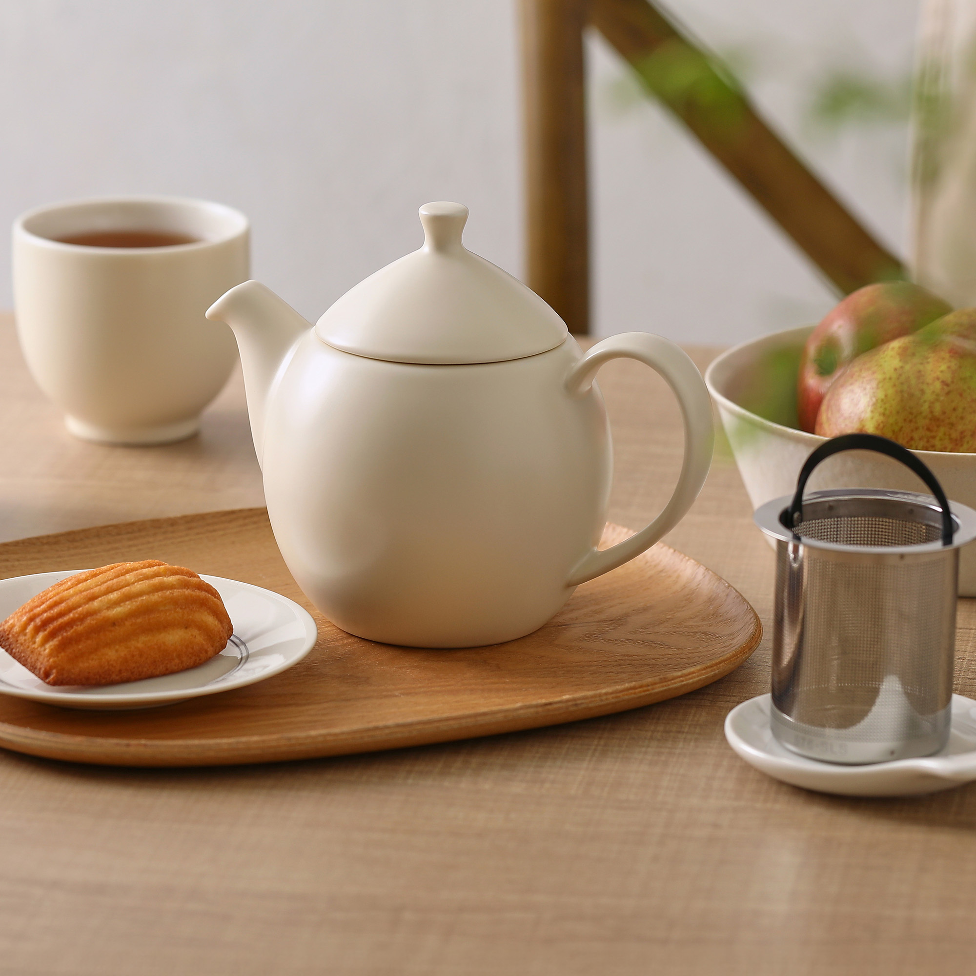 FORLIFE露水茶壺-棉花白