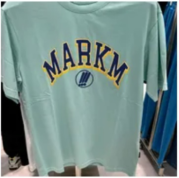 [S] MARK M LOGO T-SHIRT,MINT, MEIBC8810-MNT (SMKM68)