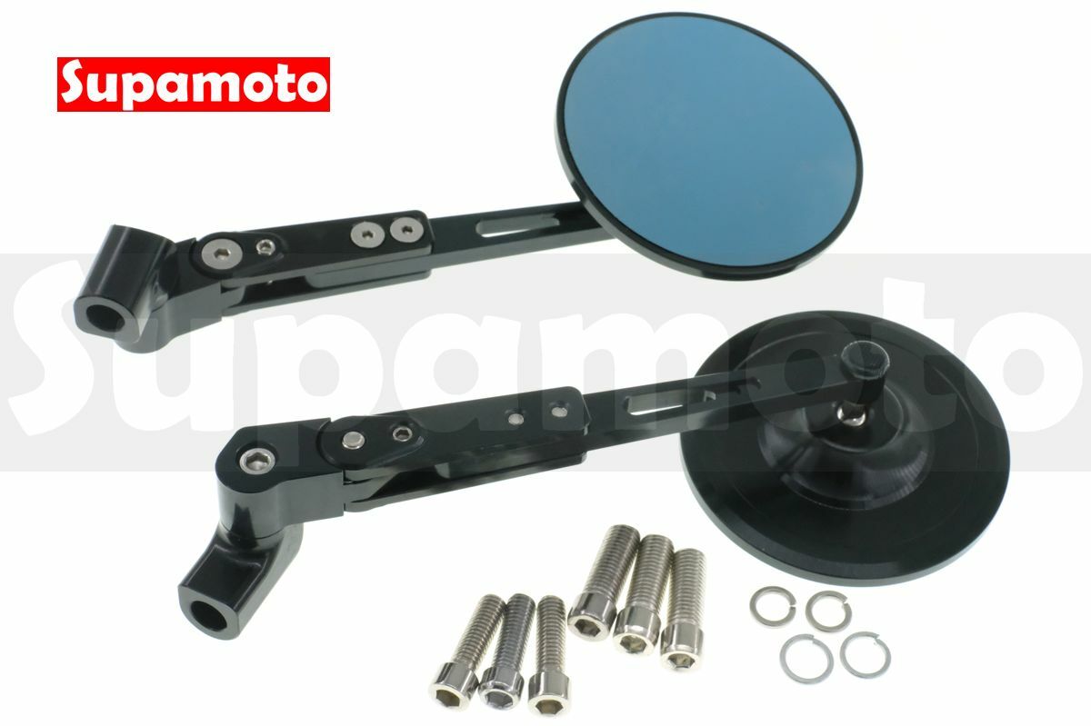 -Supamoto- M176 CNC 圓形 復古 後照鏡 後視鏡 CB350 VESPA 檔車 大型重機 鋁合金 圓鏡 通用 改裝