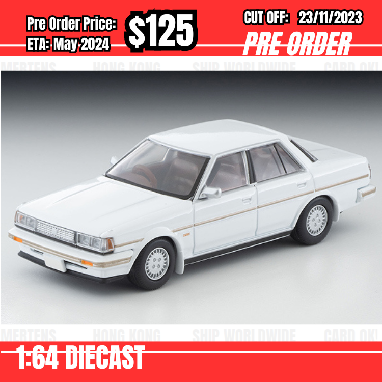 PO-$125 * Tomytec * 1:64 LV-N156c TOYOTA CRESTA Exceed White 85 Model [OD09/11]