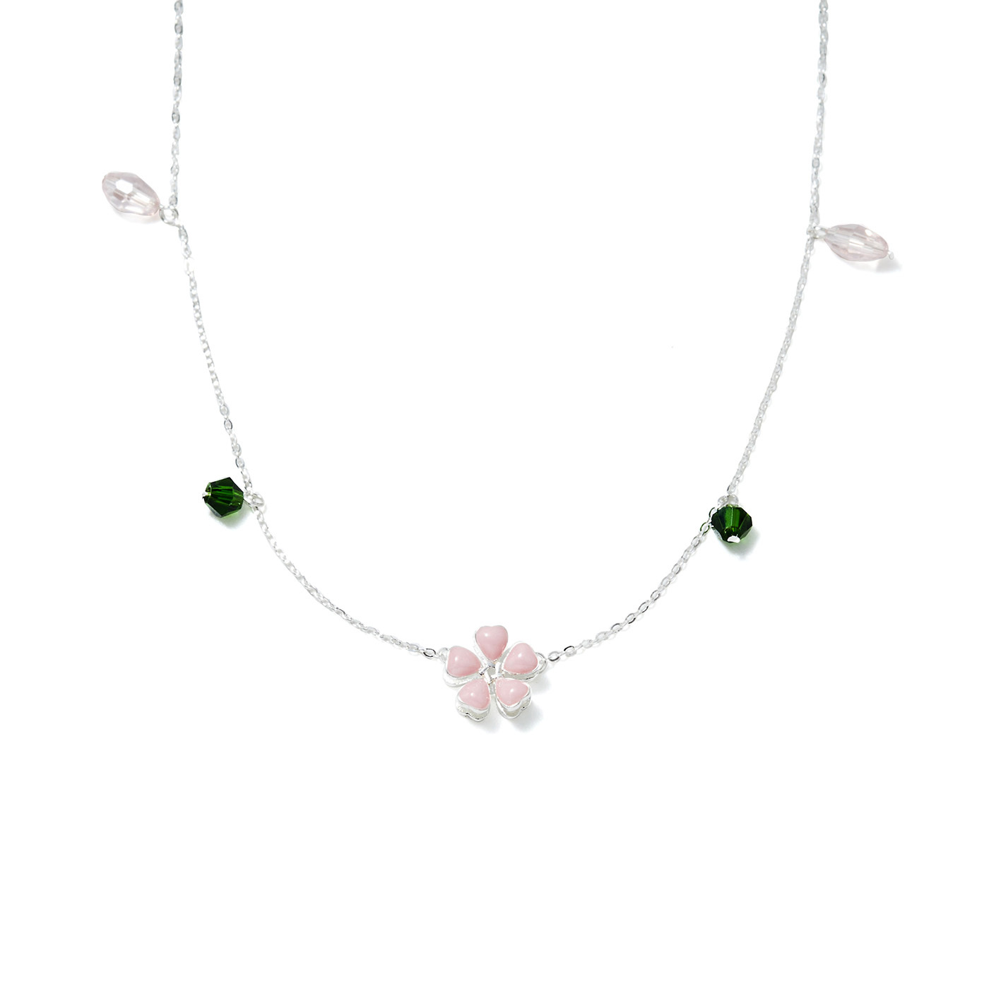 平價飾品,純銀,花,項鍊