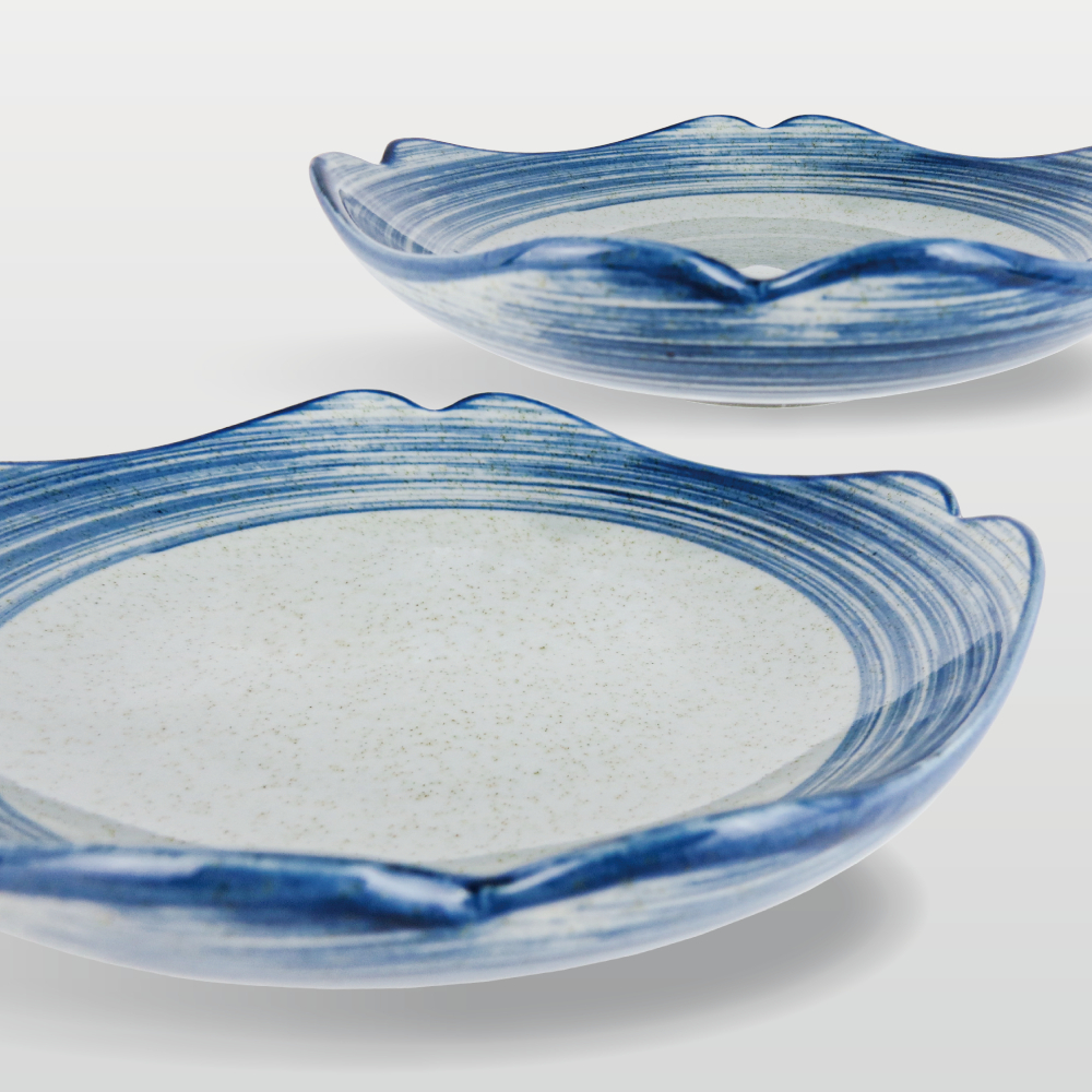 青禾 八角盤 16.5cm AS03-37-26【陶杯杯瓷器】