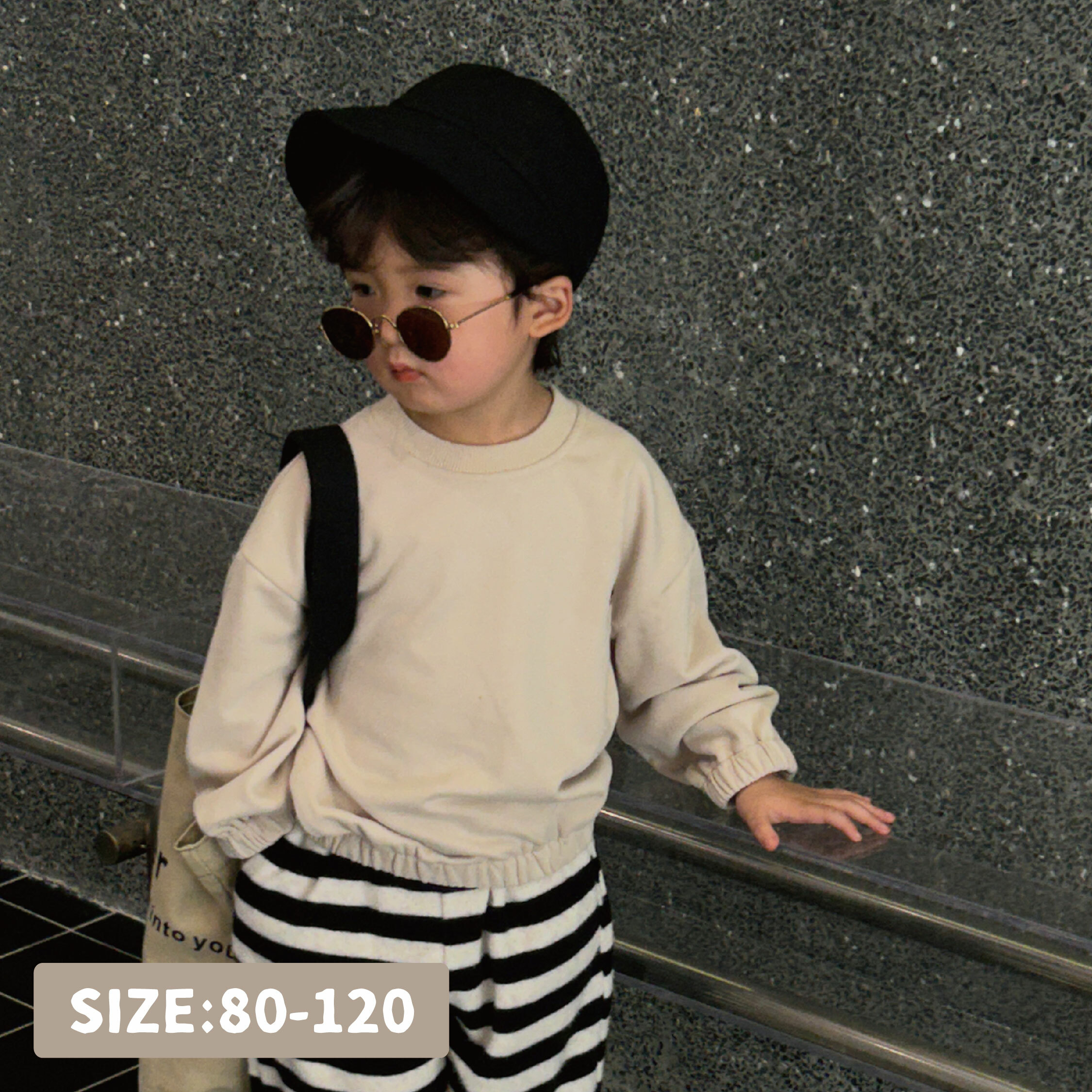 【H35216】個性字母斑駁蝸牛刺繡上衣