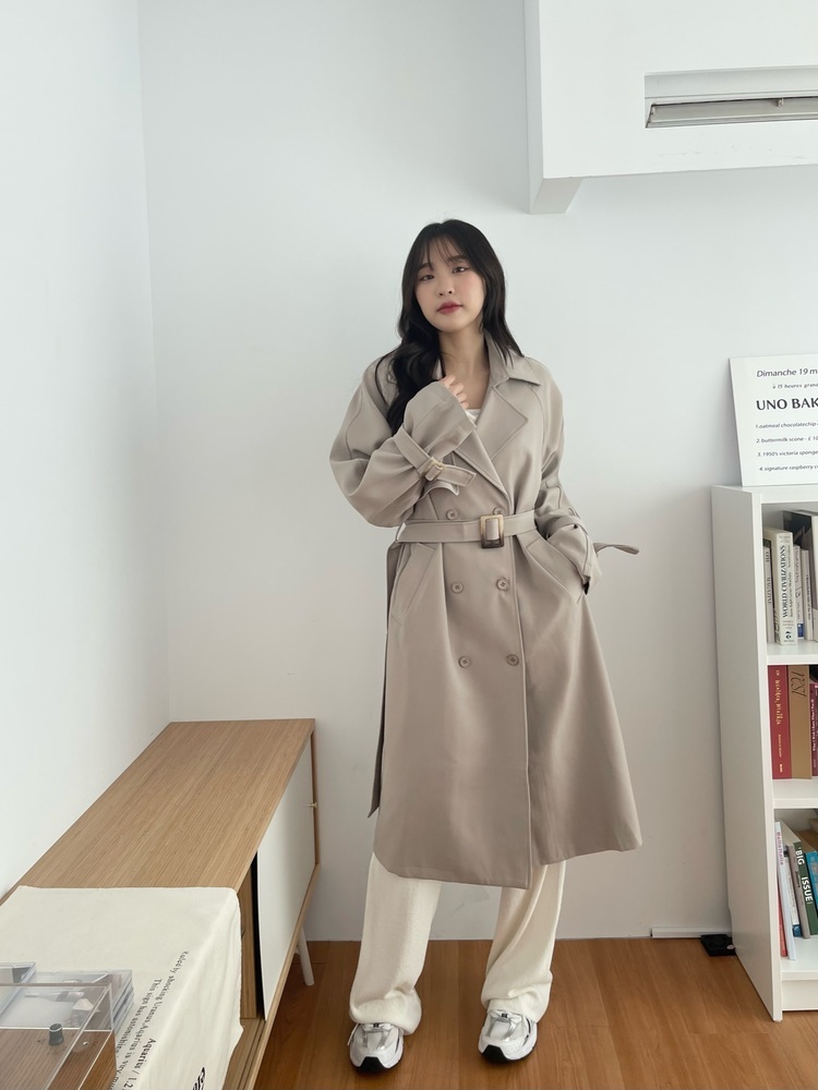 厚磅西裝長版風衣