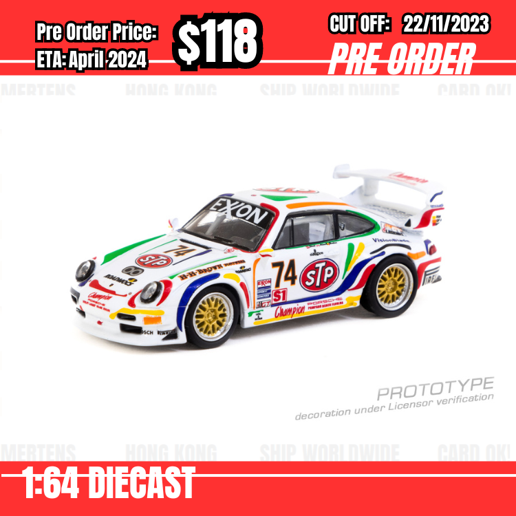PO-$118 * Tarmac * 1:64 Porsche 911 GT2 White Schuco Special Edition [OD09/11]