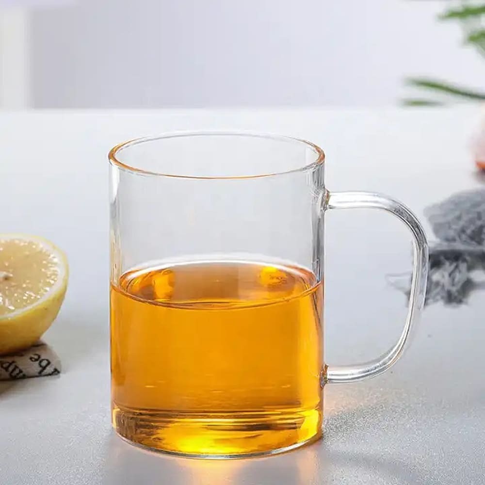 耐熱玻璃把手馬克杯 450ml 兩款任選/1入