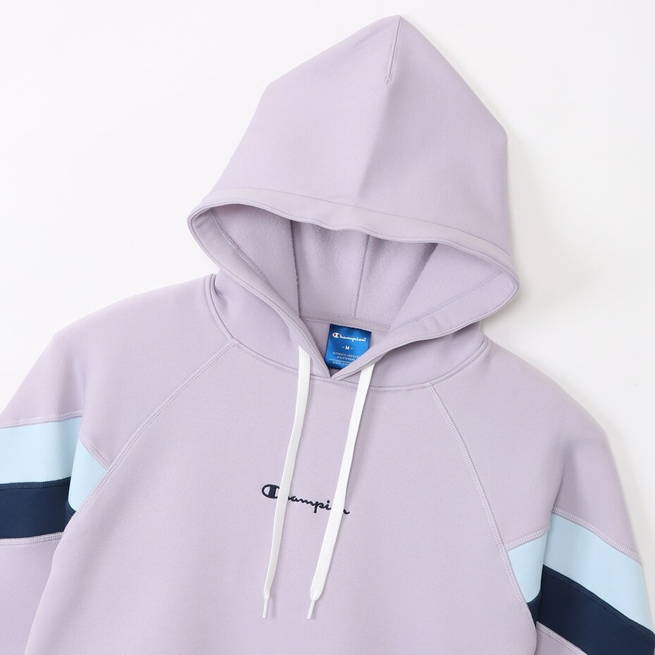 女款-SPORTS系列寬版保暖運動連帽衛衣-淺紫（CW-YS106-220）
