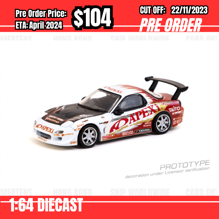 PO-$104 * Tarmac * 1:64 A'PEXi Stage-D FD RX-7 [OD09/11]