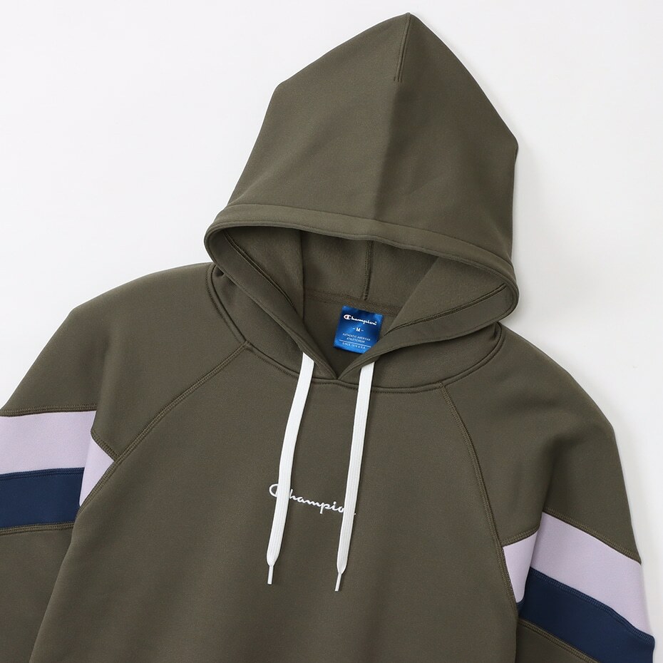 女款-SPORTS系列寬版保暖運動連帽衛衣-橄欖綠（CW-YS106-622）
