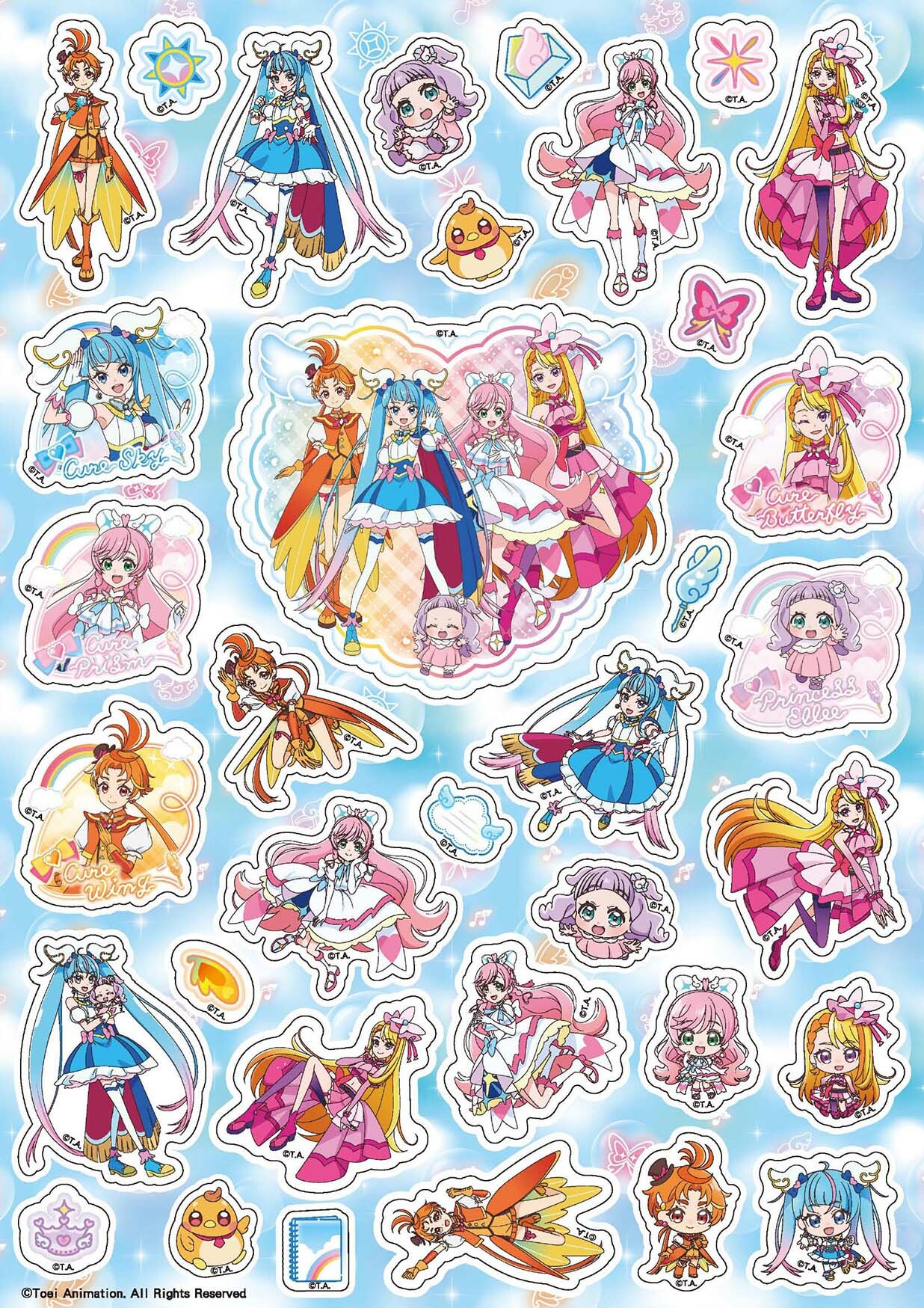 《 光之美少女 》 開闊天空光之美少女 貼紙繽紛樂
