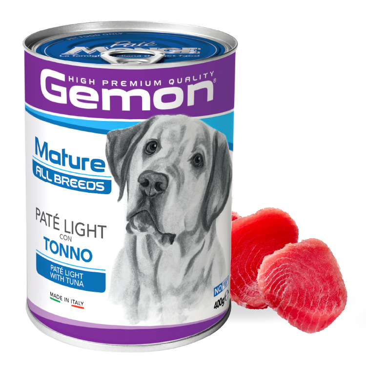 【原箱優惠】Gemon丨低脂鮮吞拿魚 狗罐頭 400g (GEM-7842) - New