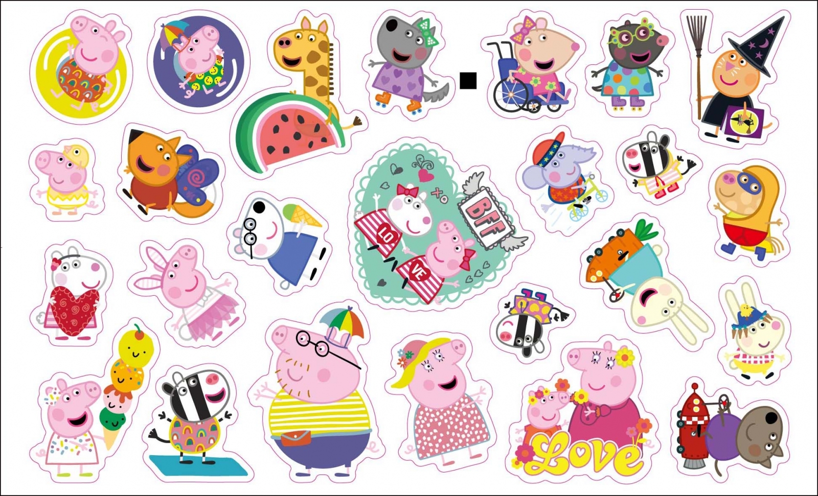 《 Peppa Pig 粉紅豬小妹 》  粉紅豬小妹 閃亮貼紙包─歡樂篇