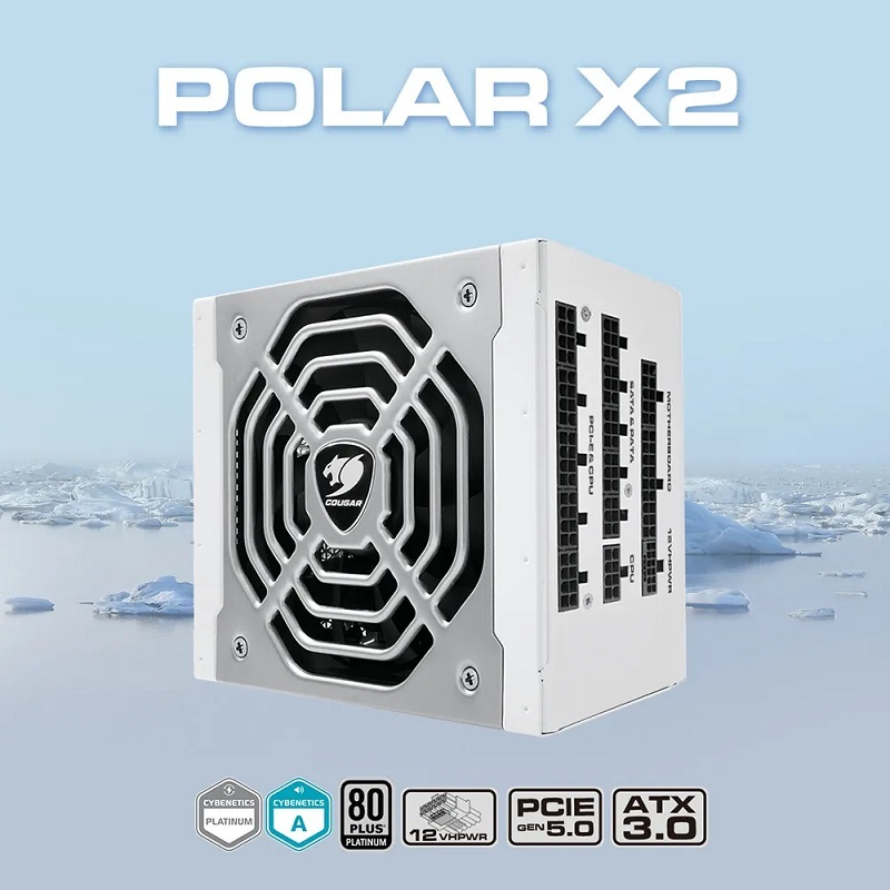 米特3C數位–COUGAR 美洲獅 POLAR X2 1050W/1200W 全模組ATX3.0 白金牌電源供應器