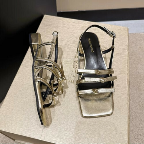bow square toe open toe sandals