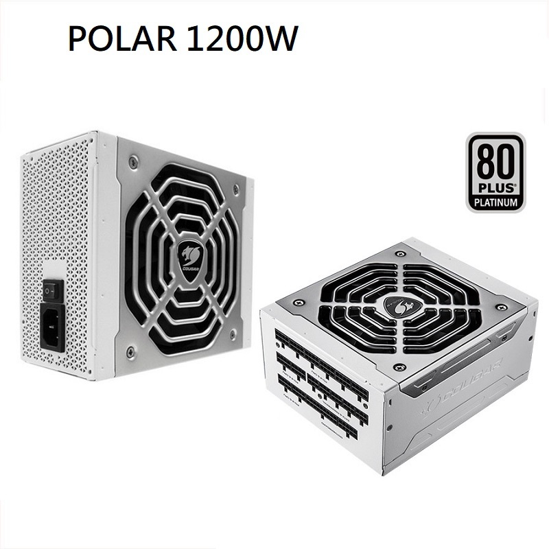 米特3C數位–COUGAR 美洲獅 POLAR 1200W DC-DC/日系電容 白金牌電源供應器