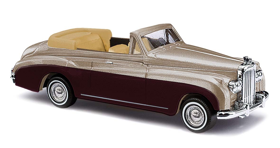 Busch 44450 HO規 Bentley Serie III Cabrio 敞篷車 金