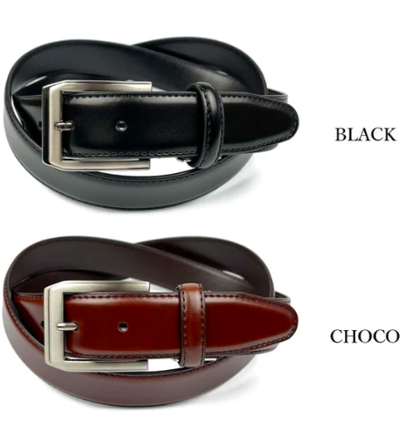 義大利真皮縫線腰帶 [人手製]【長】