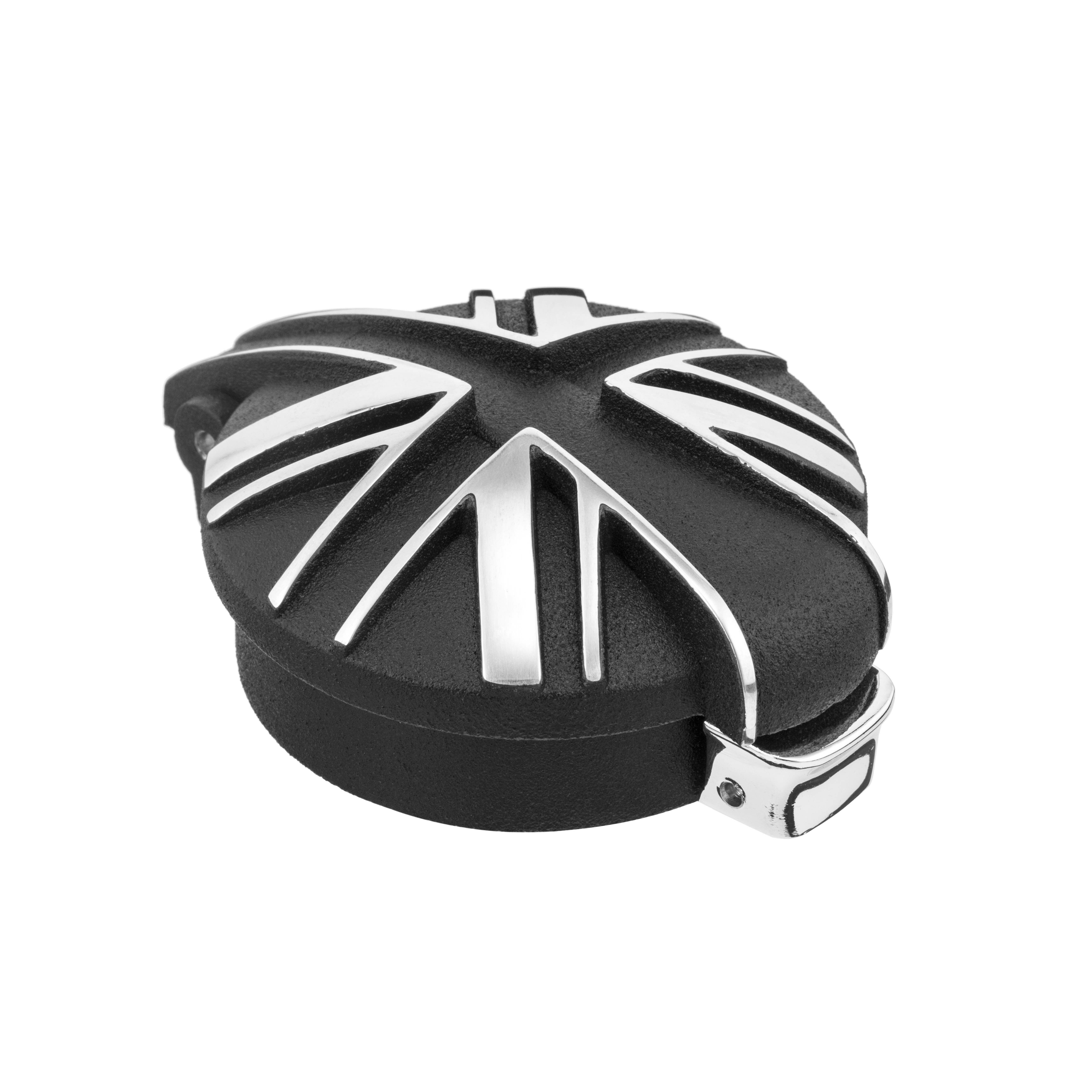 Motone 經典 Monza 可掀式 油箱蓋 英國旗 - 黑銀