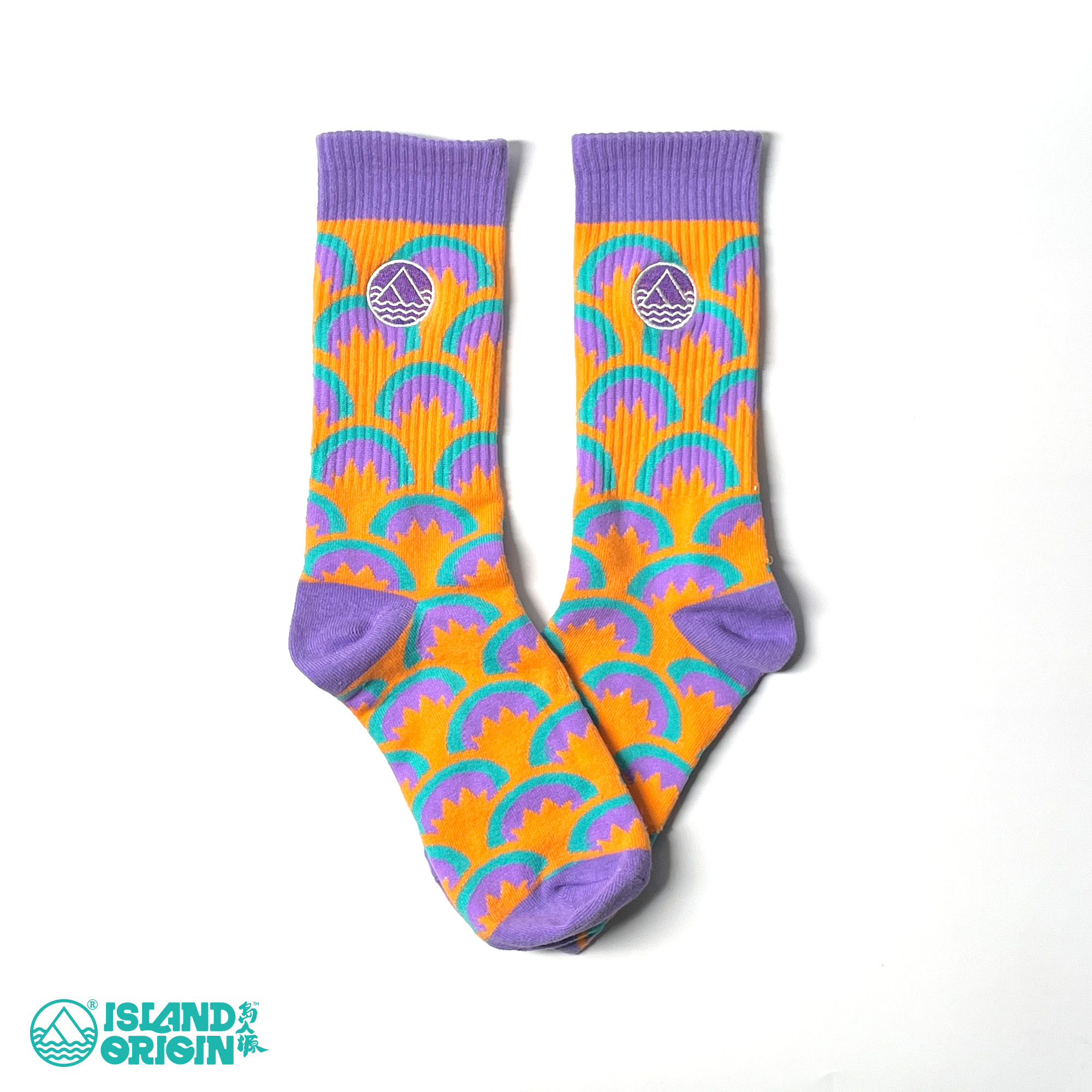 島人源 鹹魚系列 鹹魚乜乜襪襪 - 淺紫