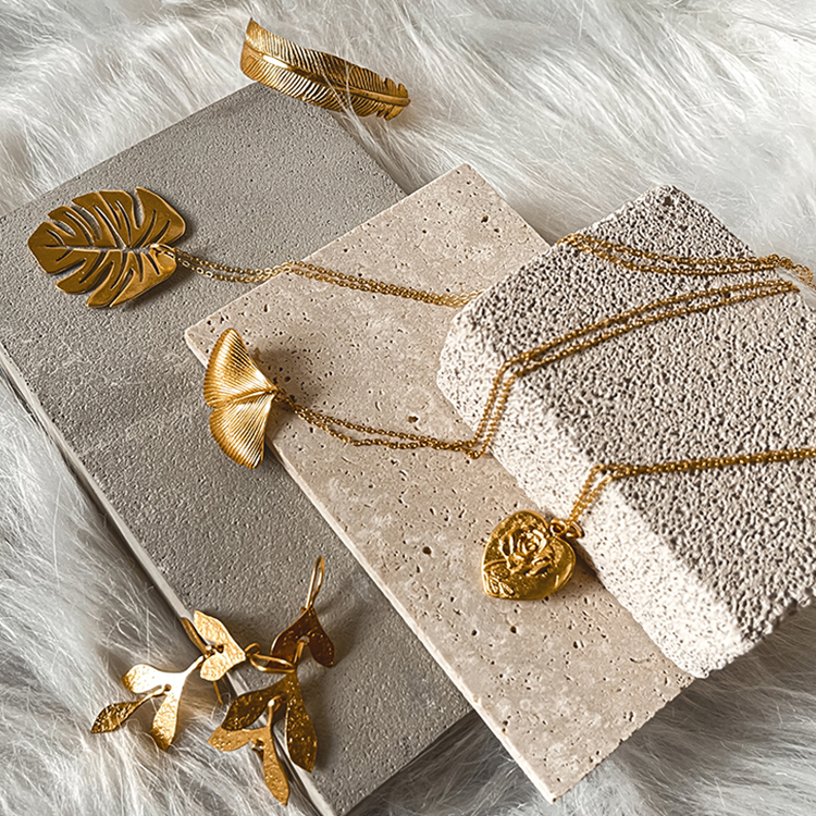 奧地利冶金TheCraftShop 龜背芋葉項鍊