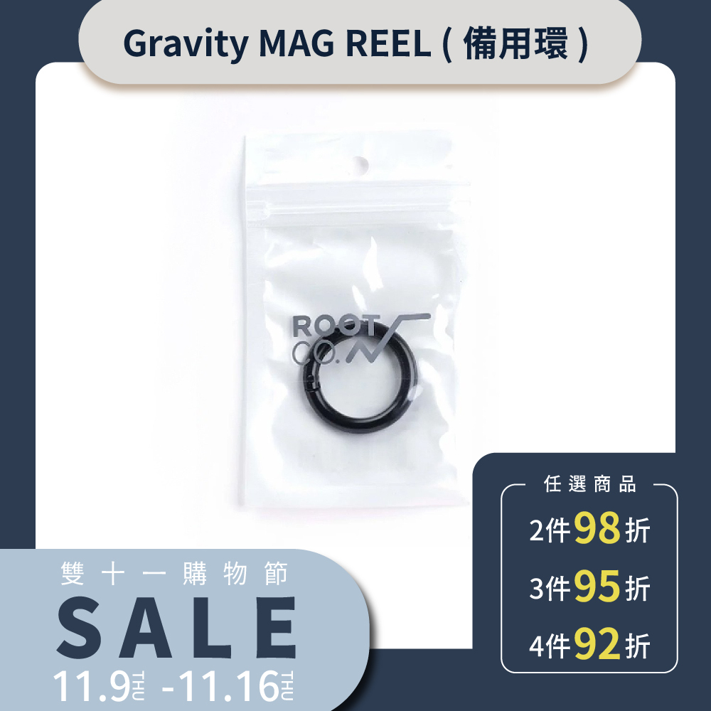 Moulinet Mousqueton Magnétique ROOT CO GRAVITY MAG REEL 360 - Noir Mat, Modèle GMR3-BK, Japon, Neuf