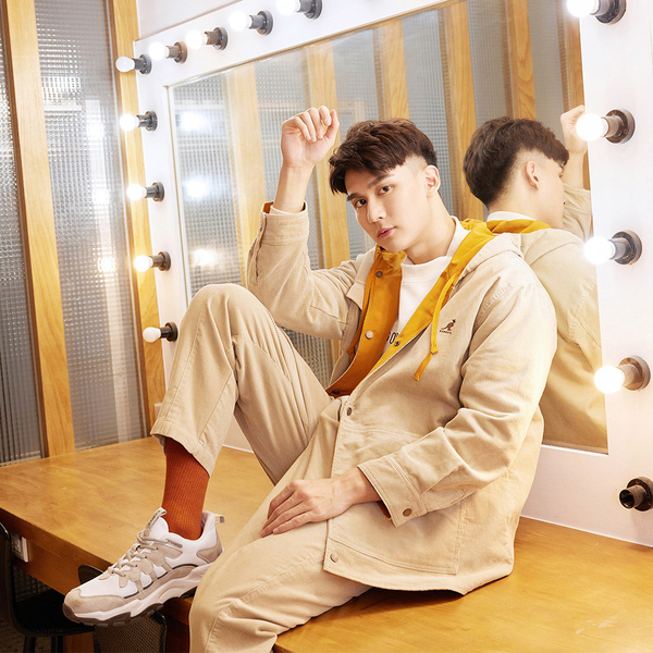 KANGOL 外套 橘卡其 雙面 燈心絨 中性 6255142330