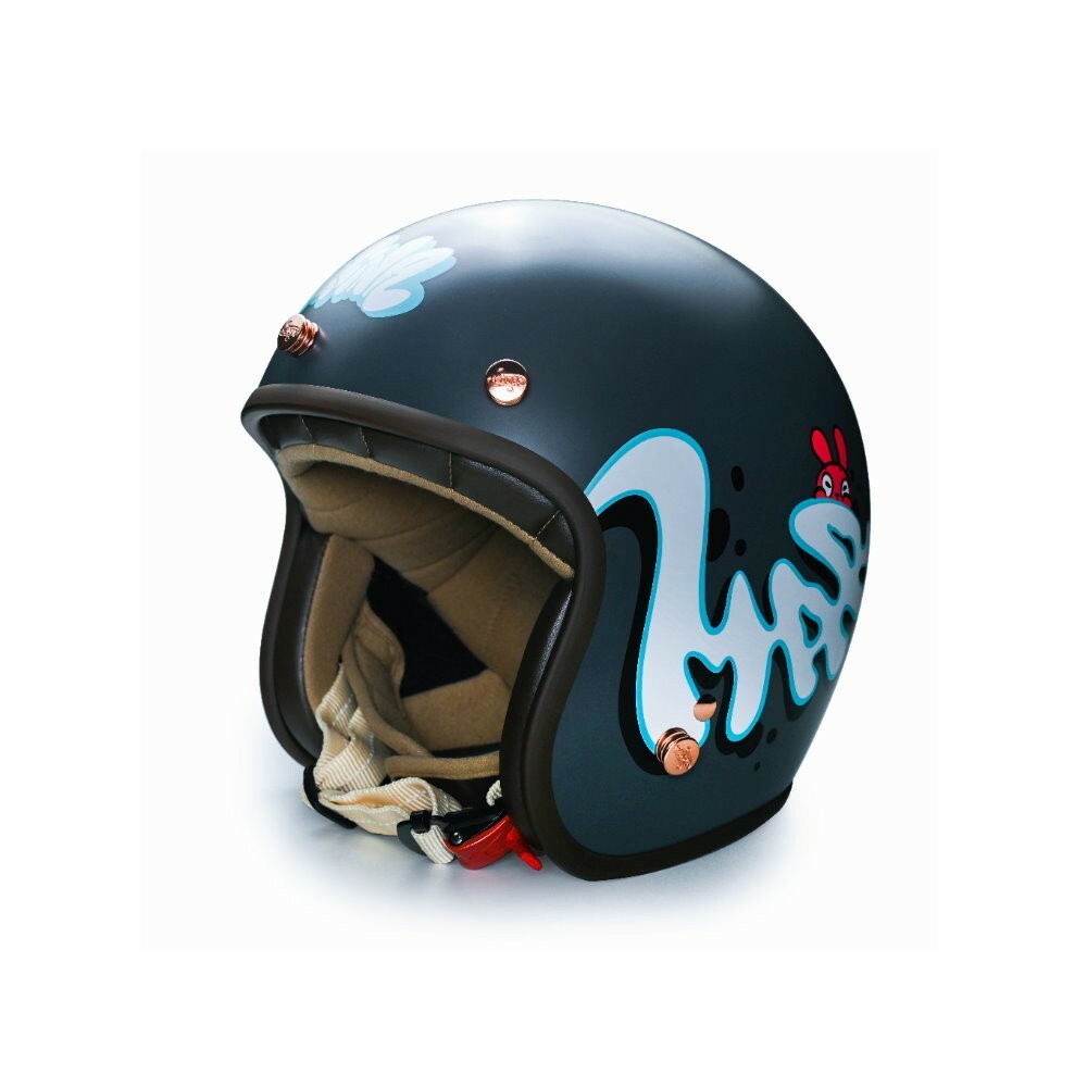 MODER MAR2INA 亞光石墨灰 3/4罩 復古帽 夢裡那兔