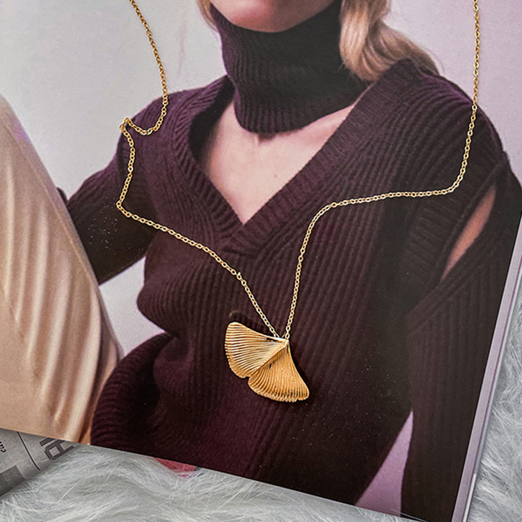 奧地利冶金TheCraftShop 杏葉項鍊