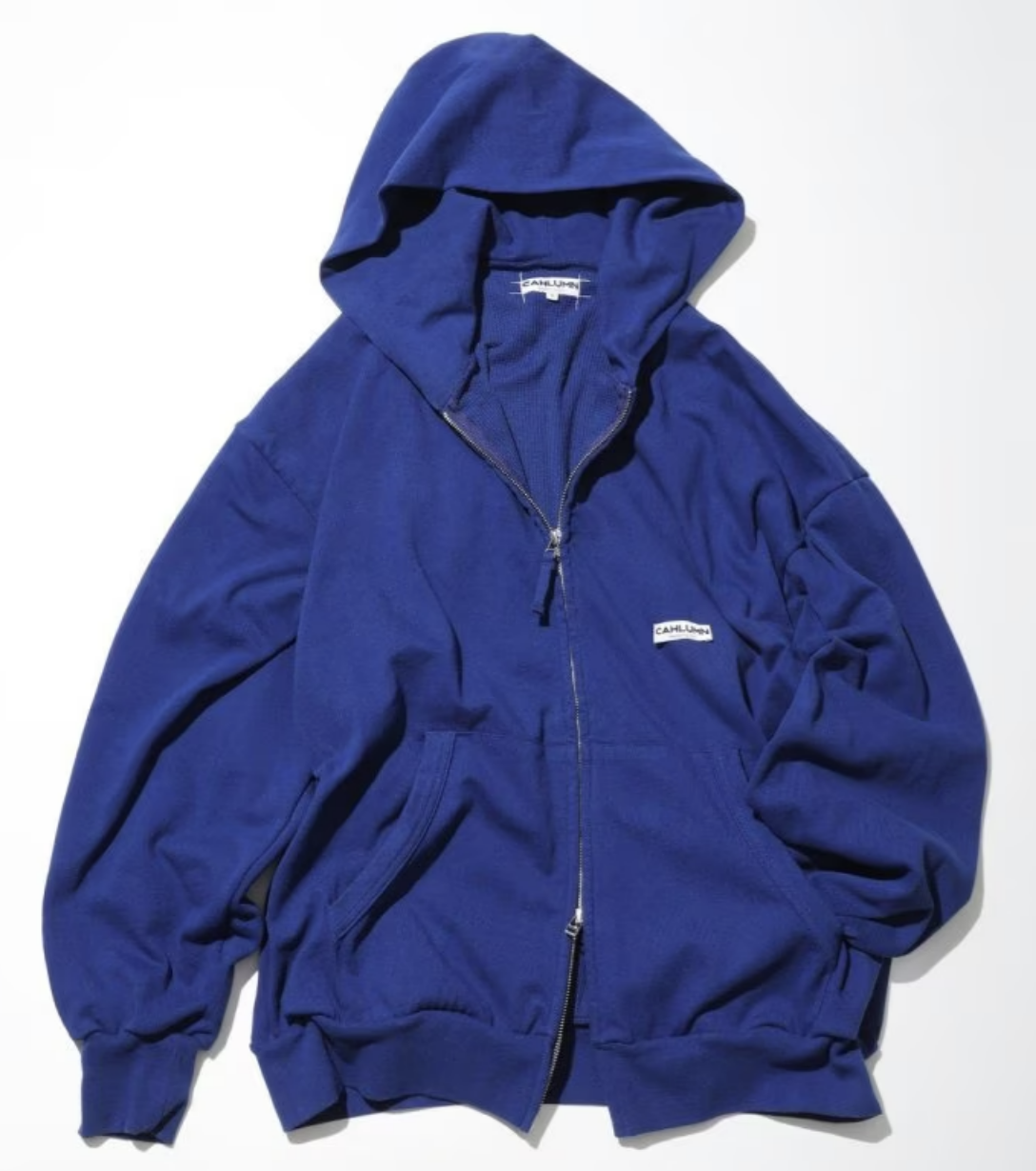 2023AW CAHLUMN Heavy Weight Jersey Thermal Lined Zip Hoodie 華夫格 內裡 重磅 拉鍊 連帽 外套 現貨