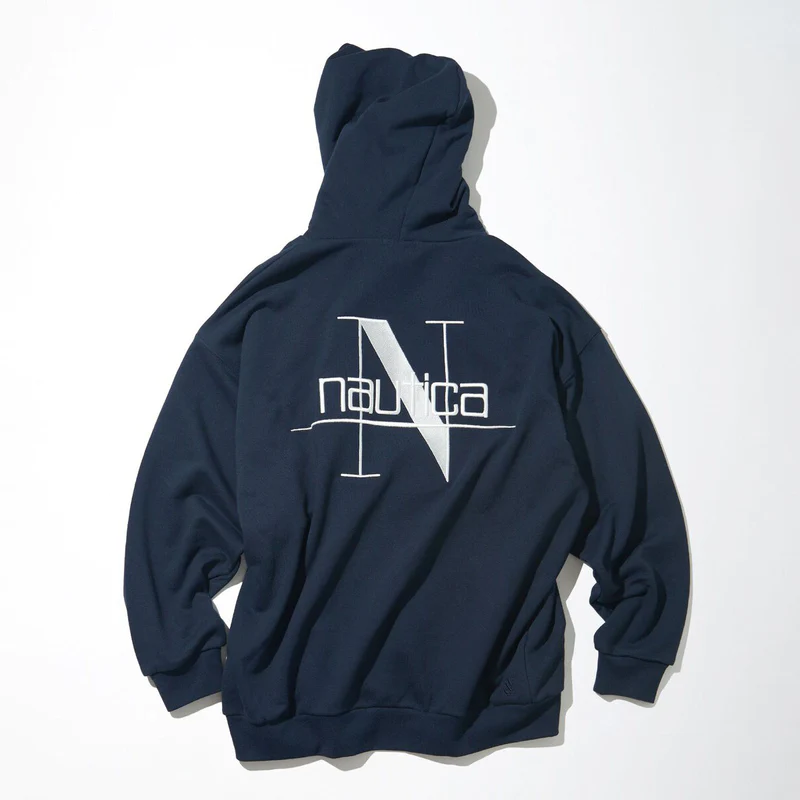 2023AW NAUTICA JP 日版 Back Embroidery Logo Sweat Hoodie 背後 大LOGO 刺繡 帽T 現貨