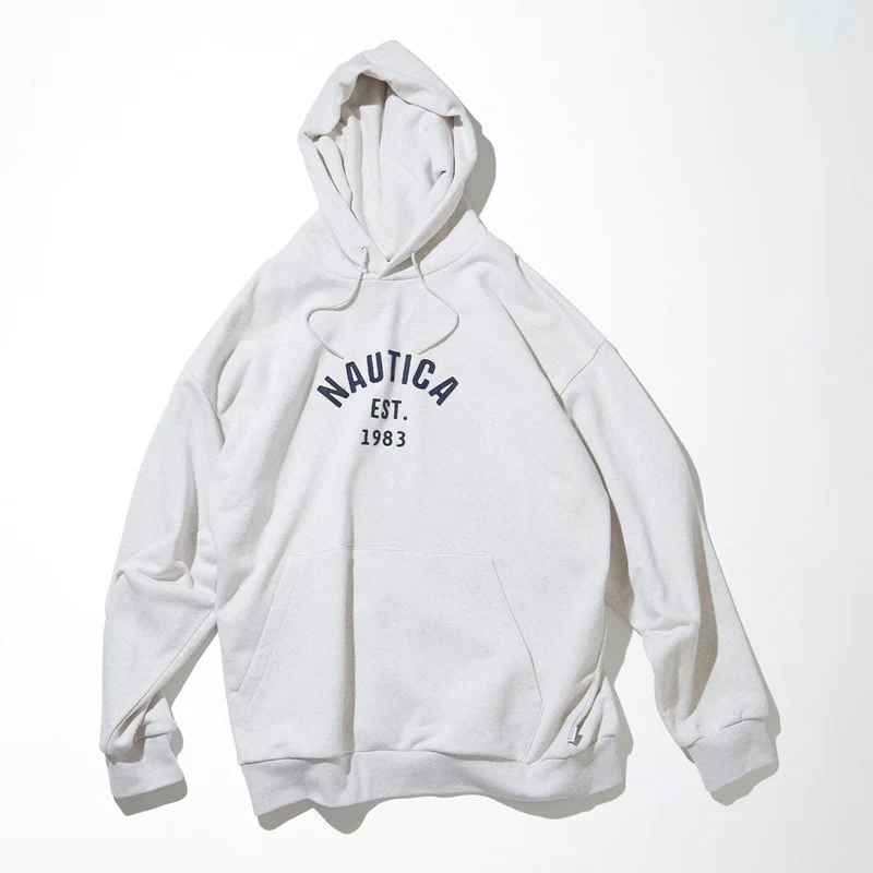 2023AW NAUTICA JP 日版 Felt Patch Arch Logo Sweat Hoodie 正面 刺繡 LOGO 帽T 現貨
