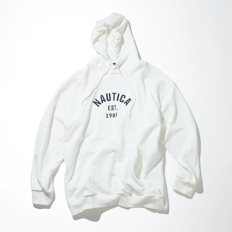2023AW NAUTICA JP 日版 Felt Patch Arch Logo Sweat Hoodie 正面 刺繡 LOGO 帽T 現貨