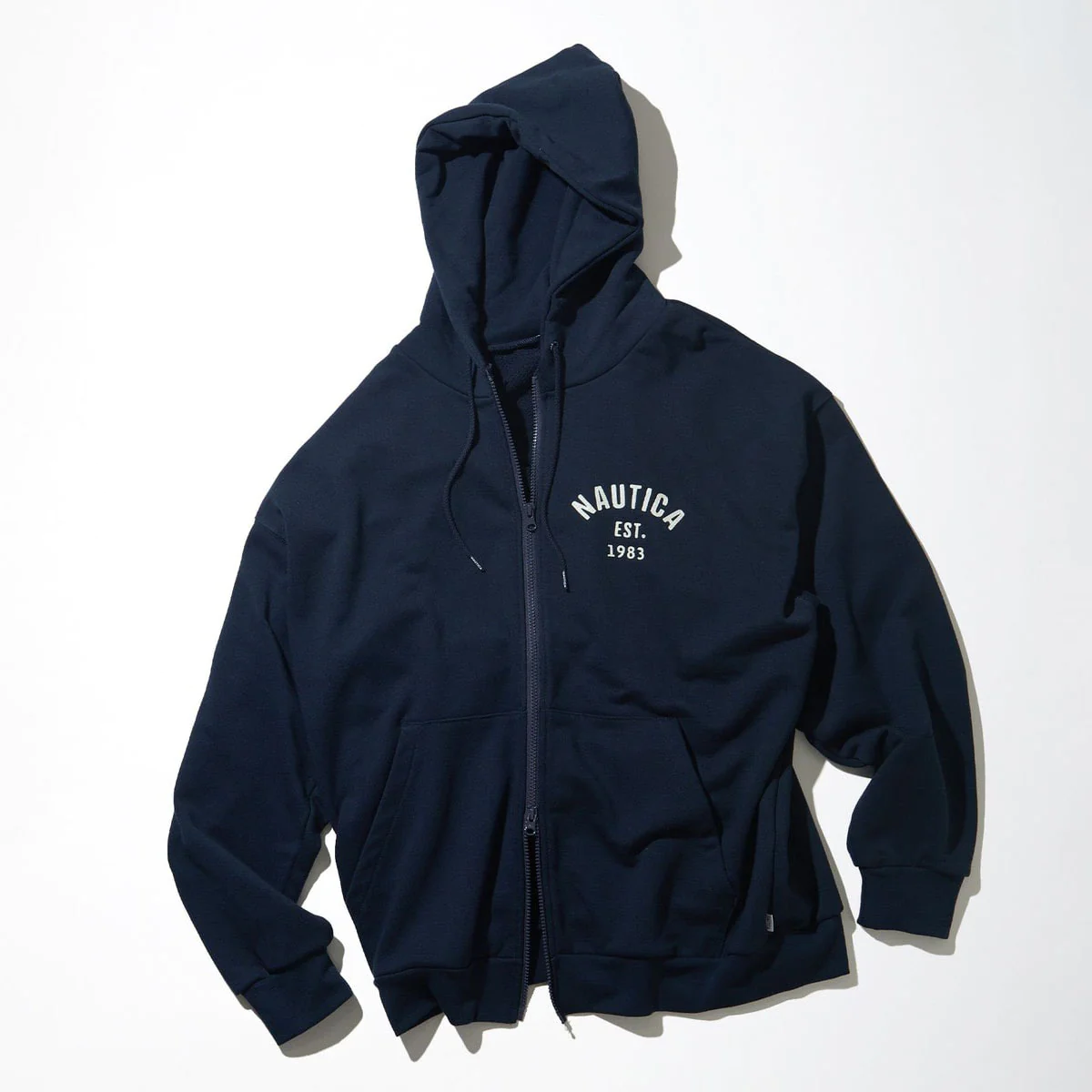 2023AW NAUTICA JP 日版 Felt Patch Arch Logo Full Zip Sweat Hoodie 左胸 刺繡 LOGO 連帽 外套 現貨