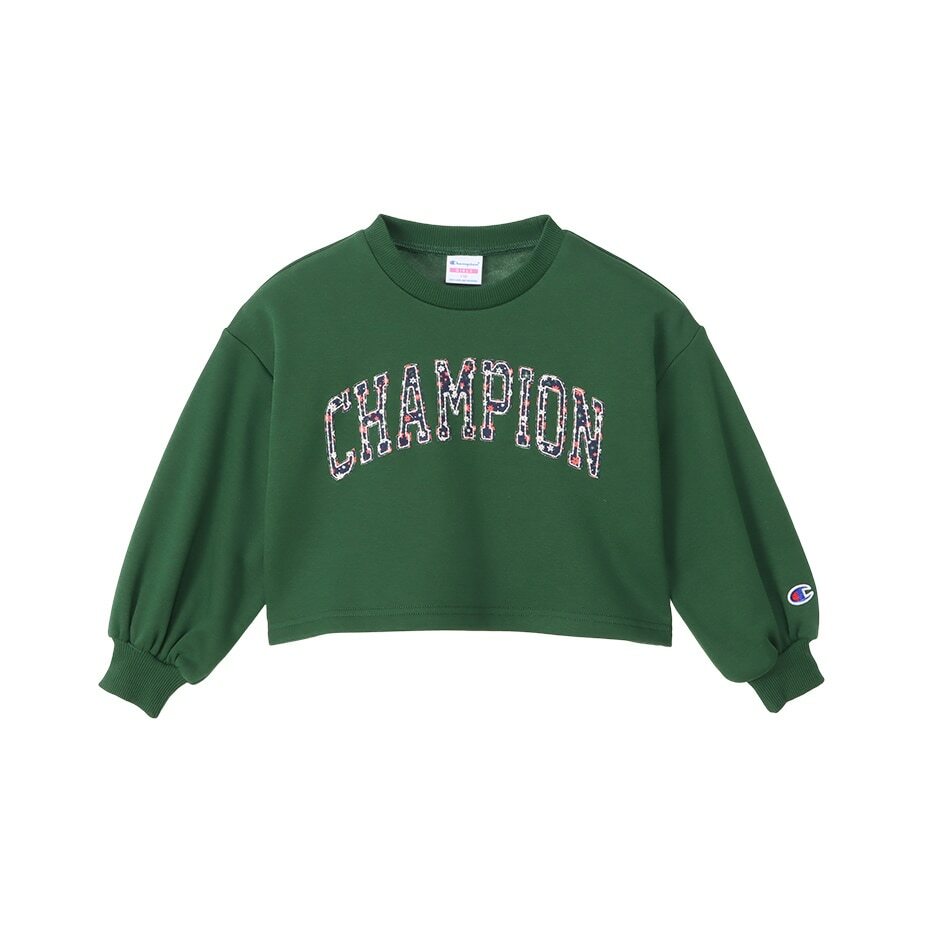 女童款-CASUAL印花衛衣-深綠色（CK-Y014-570）