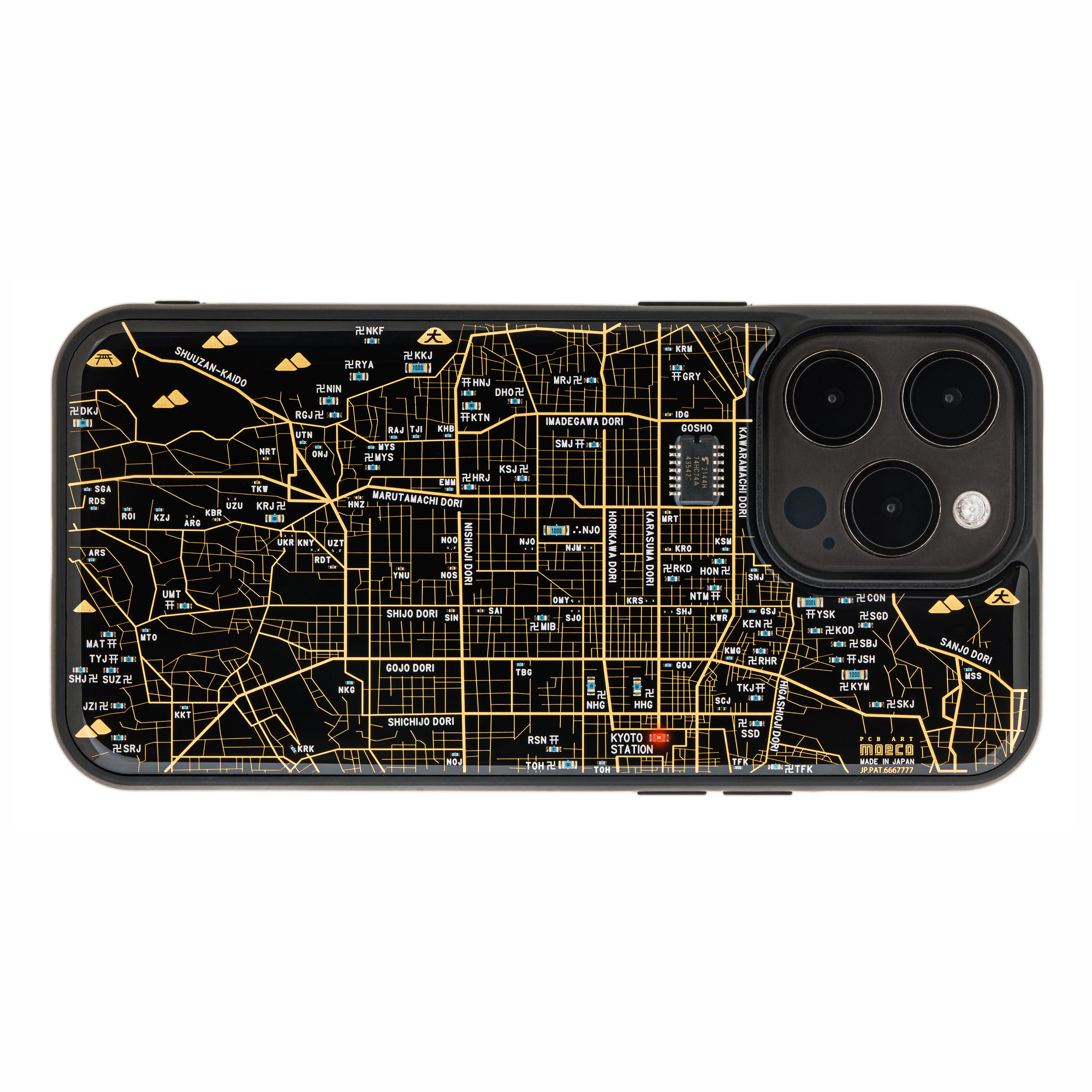 FLASH 京都電路地圖 iPhone 15 Pro Max手機殼 ( 黑色 )