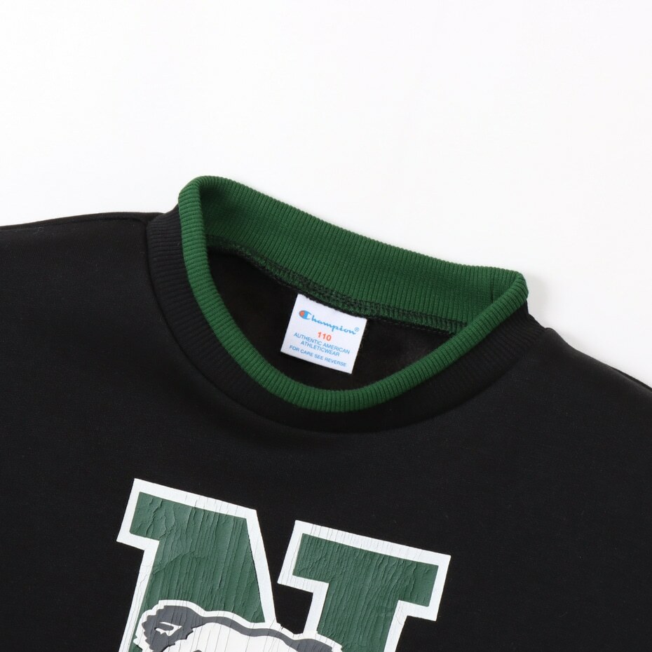 男童款-CASUAL寬版美式印花衛衣-黑色（CK-Y011-090）