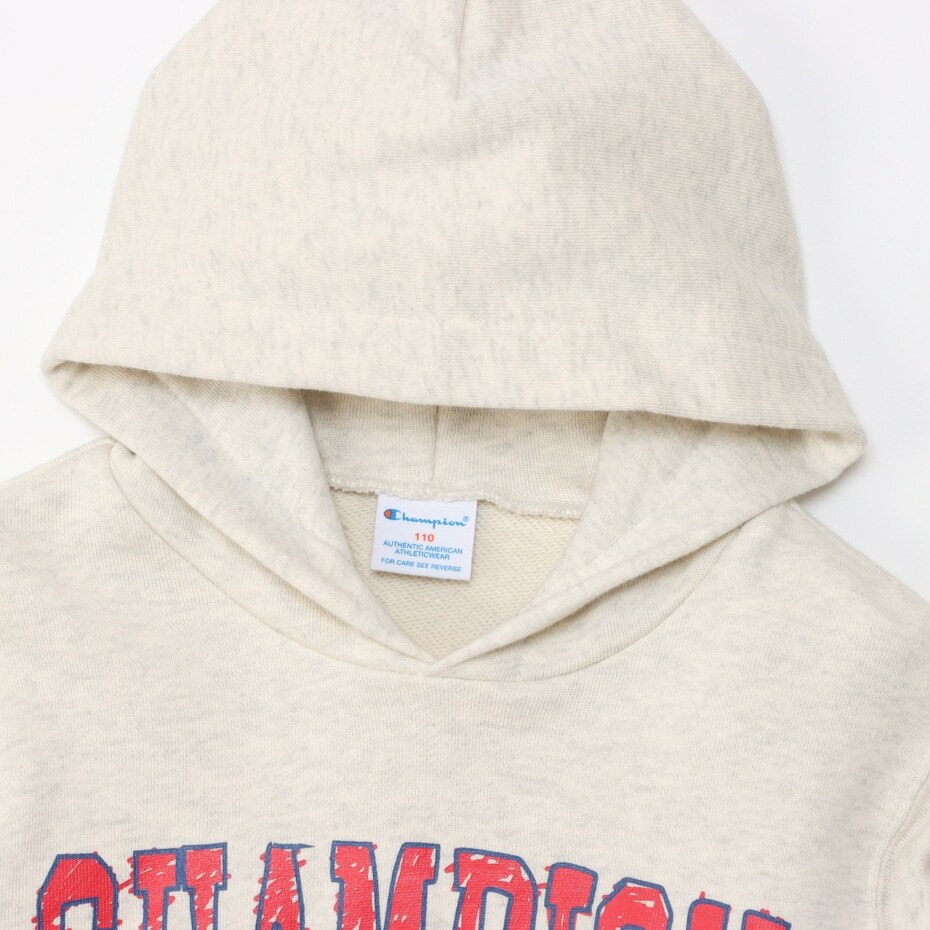 童款-CASUAL美式塗鴉印花連帽衛衣-米色（CK-Y107-810）