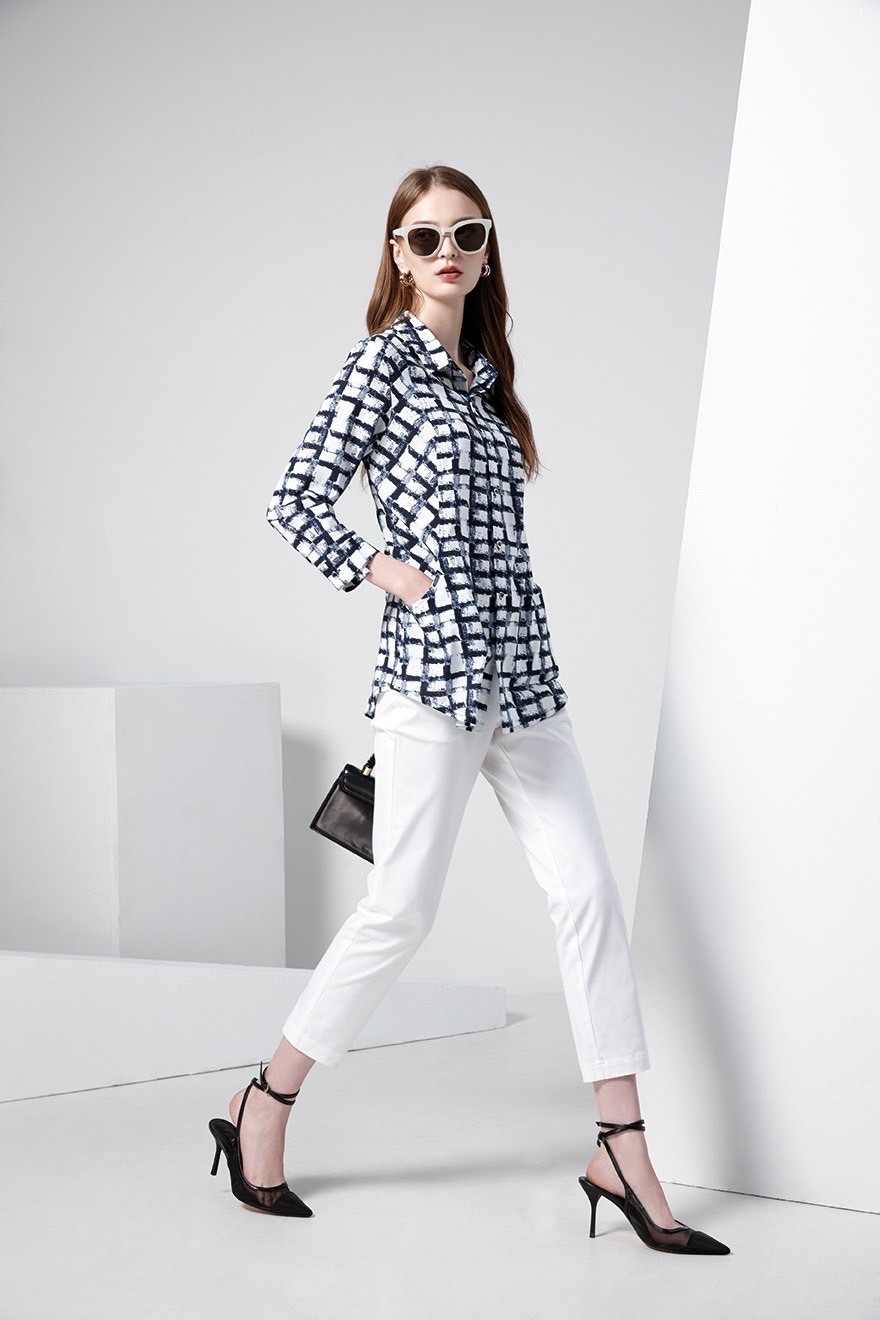 OL質感時尚百搭修身九分褲T6111