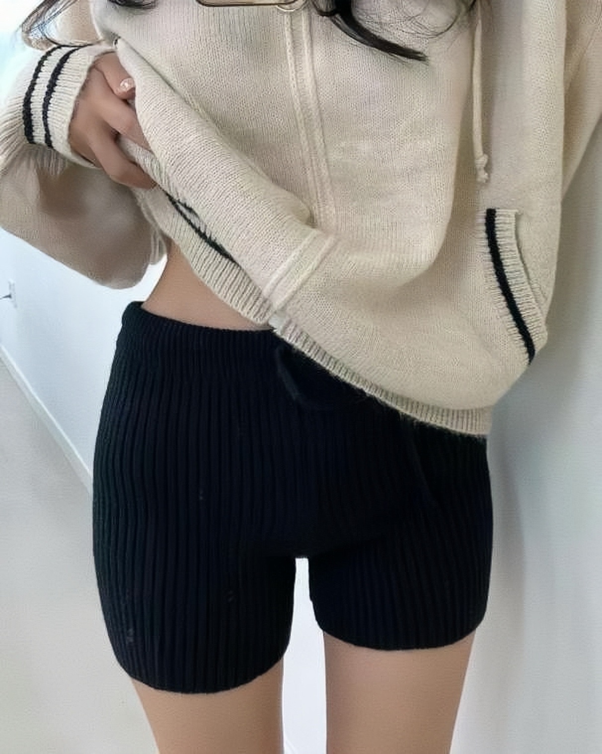 針織內搭短褲