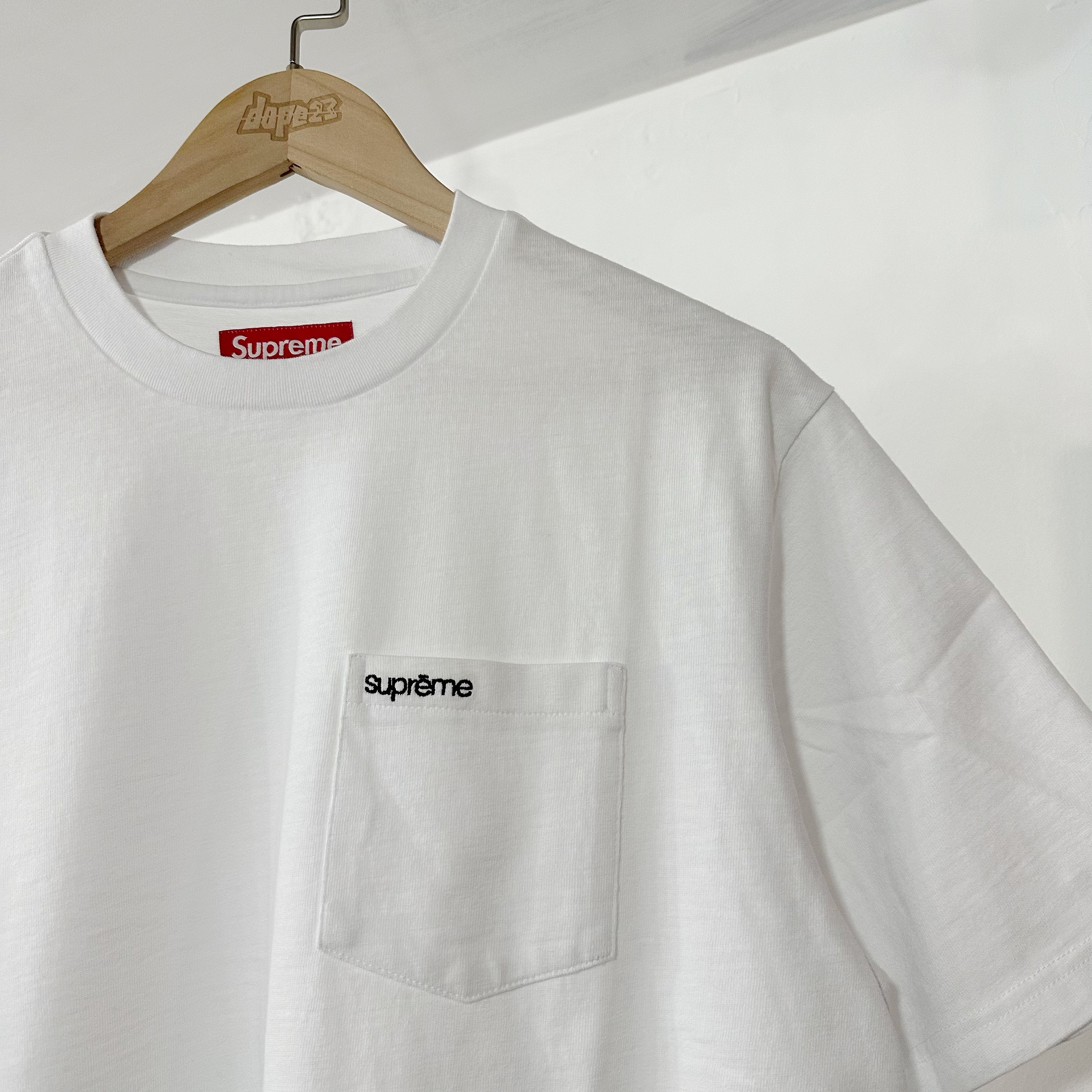 Supreme  S/S Pocket Tee White